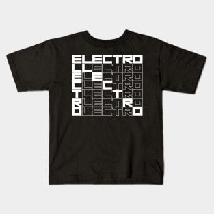 ELECTRO bold text design Kids T-Shirt